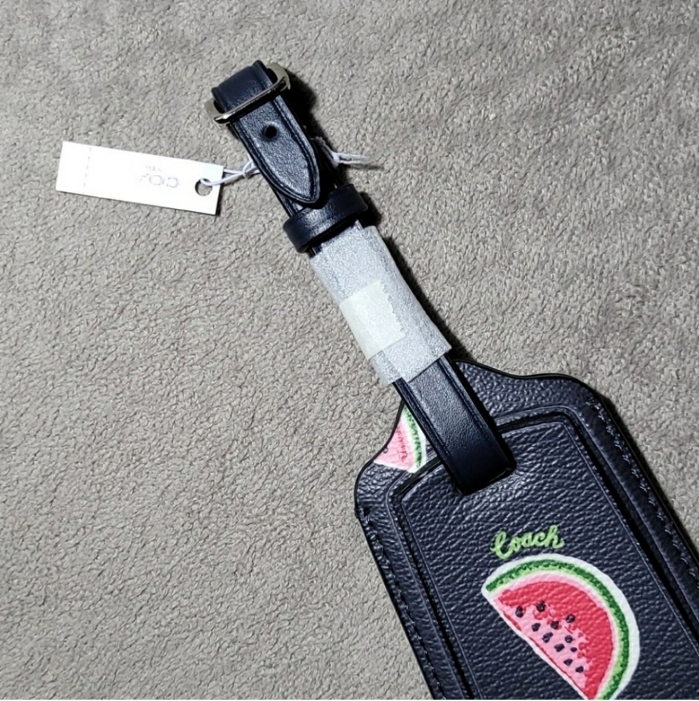 NWT COACH limited edition Watermelon Luggage Tag